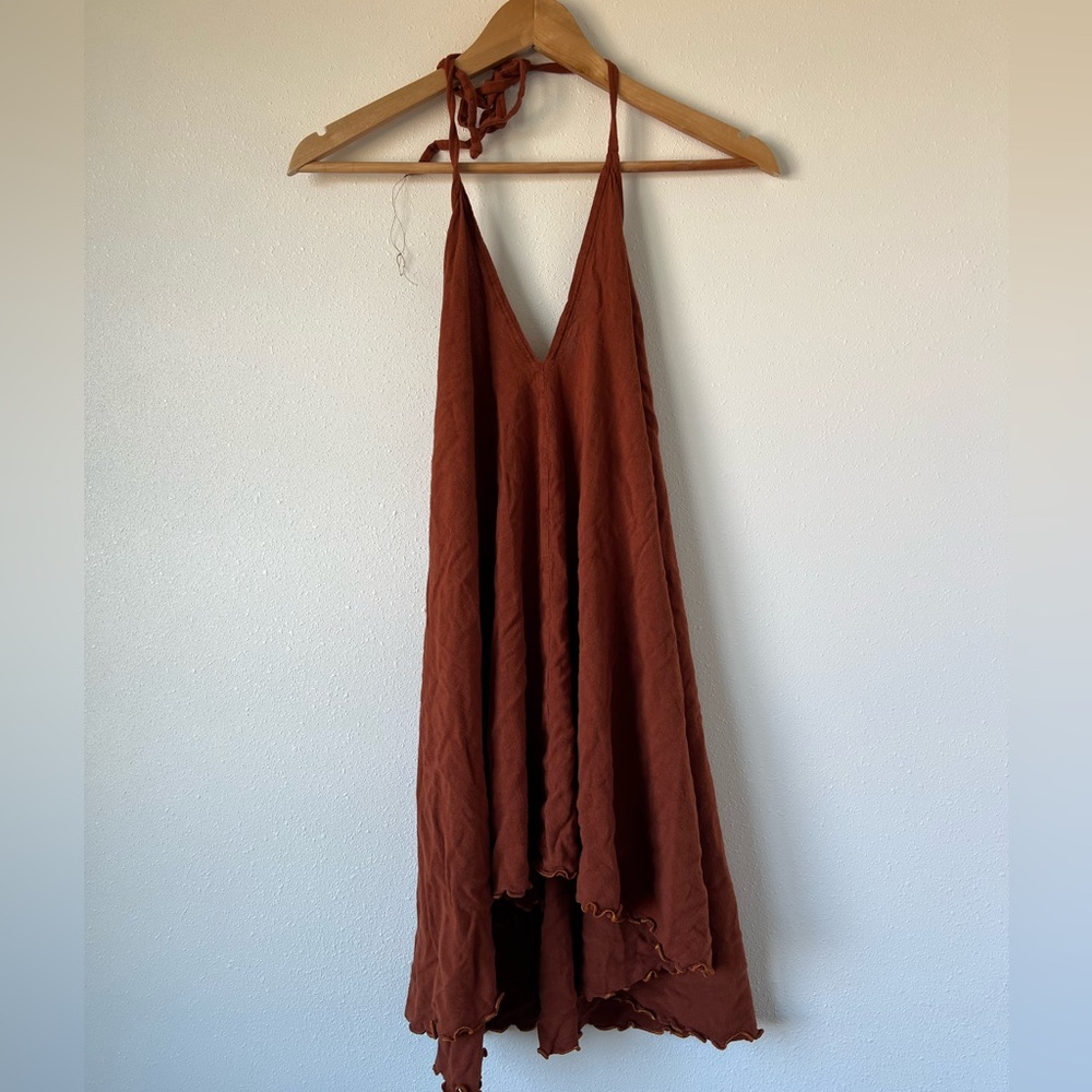 Women’s Orange Halter Dress Size Small